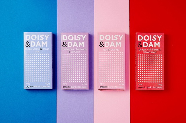 doisy & dam色彩鲜艳的巧克力包装